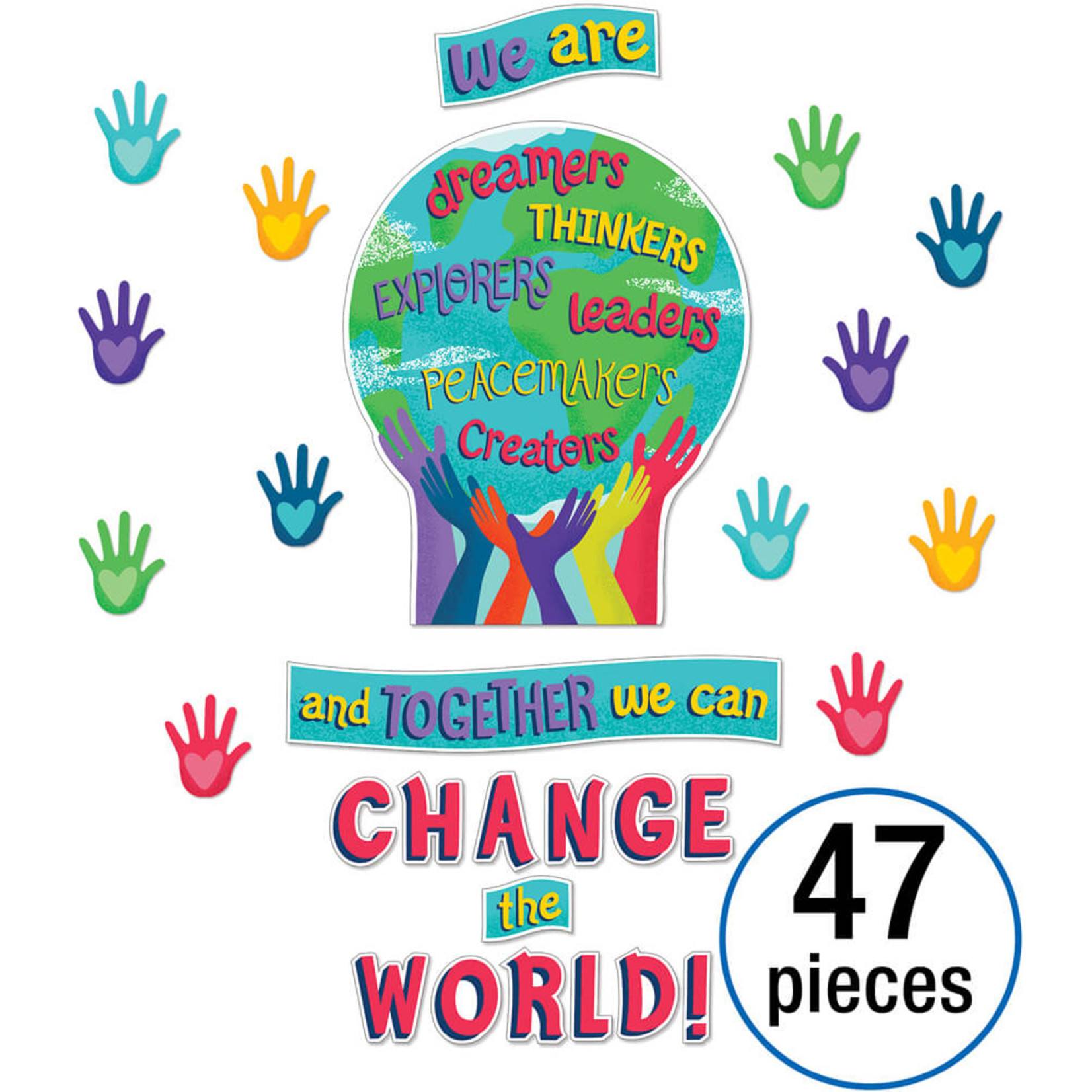 CARSON DELLOSA PUBLISHING CO CLM Together We Can Change the World Bulletin Board Set