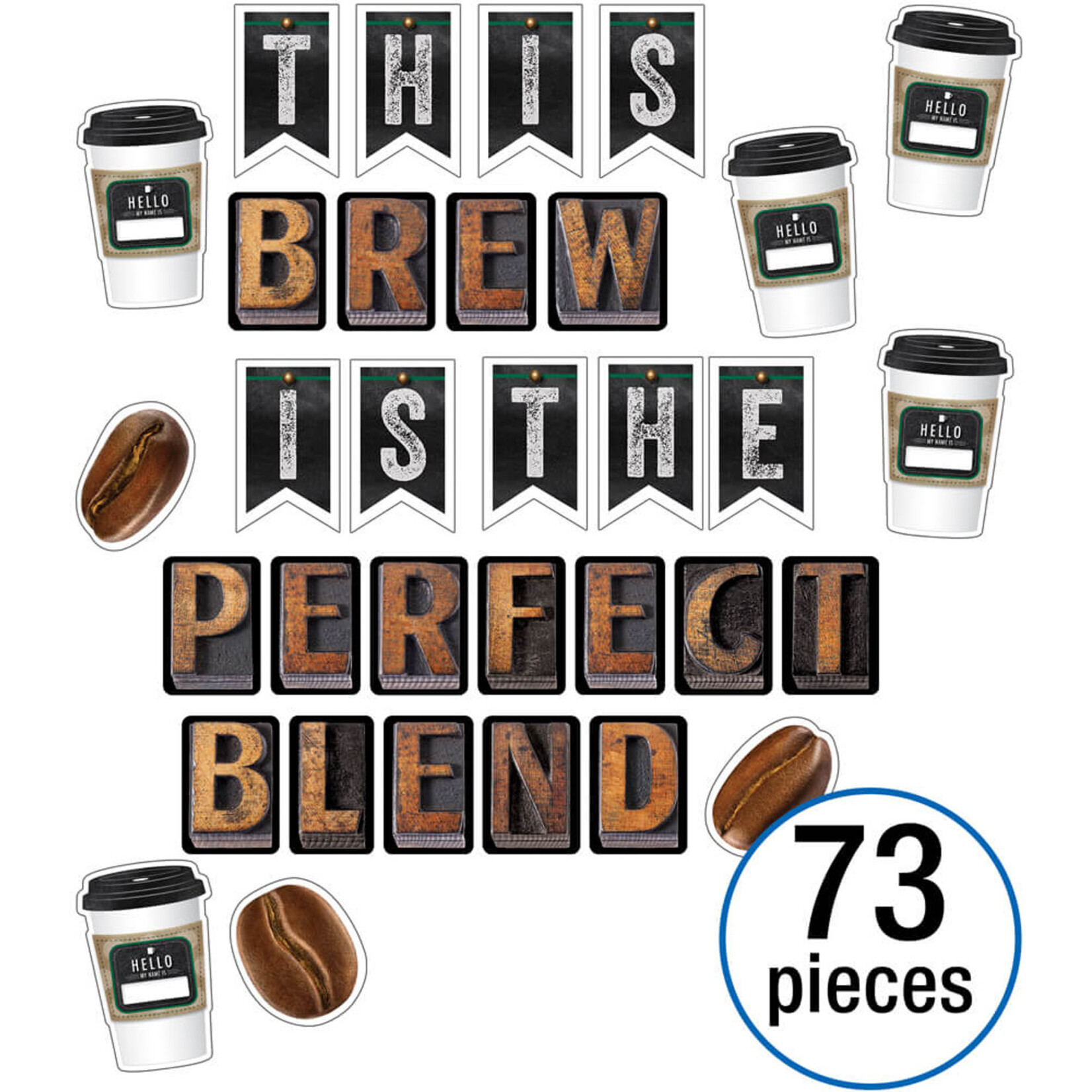 CARSON DELLOSA PUBLISHING CO This Brew Is the Perfect Blend Bulletin Board Set