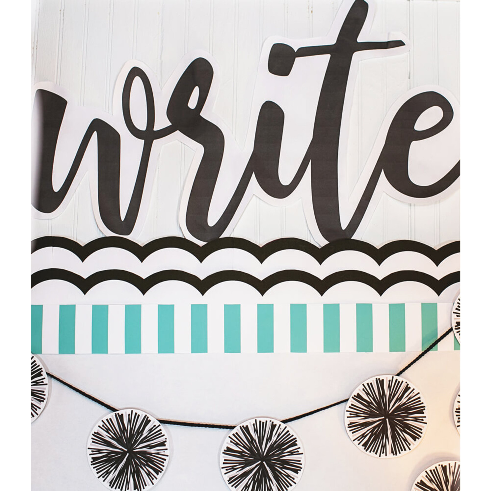 CARSON DELLOSA PUBLISHING CO Simply Stylish Script Words: Teach Mini Bulletin Board Set