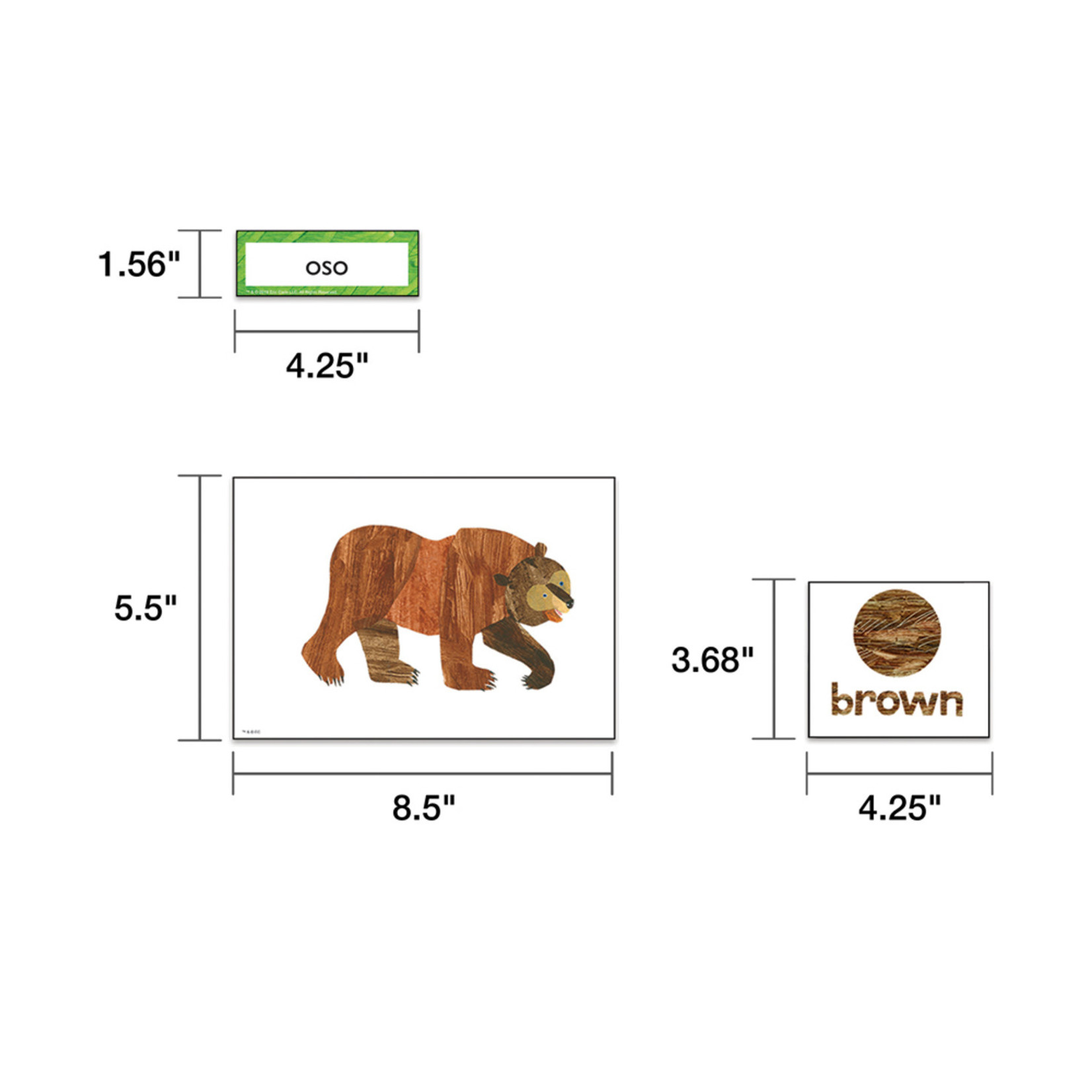 CARSON DELLOSA PUBLISHING CO Brown Bear, Brown Bear, What Do You See?™ Learning Cards Grade PK-2