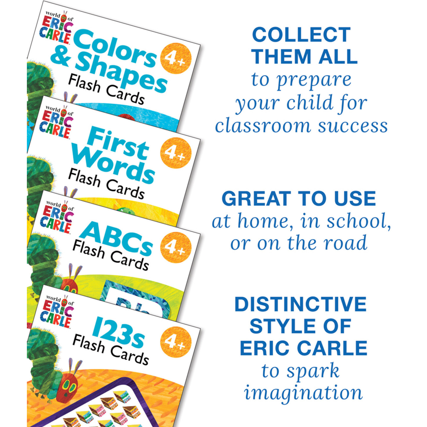 CARSON DELLOSA PUBLISHING CO World of Eric Carle™ 123s Flash Cards Grade PK-1