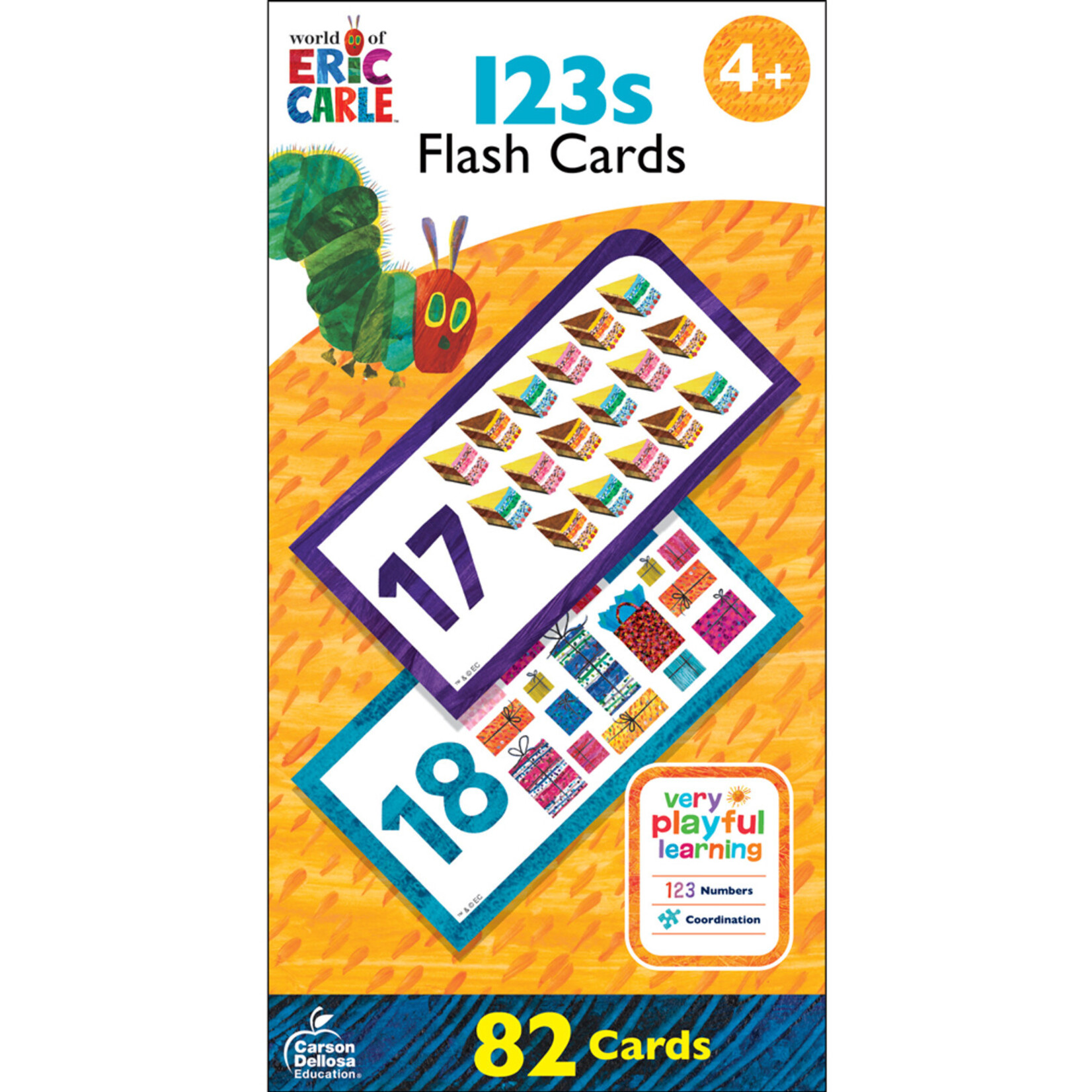 CARSON DELLOSA PUBLISHING CO World of Eric Carle™ 123s Flash Cards Grade PK-1