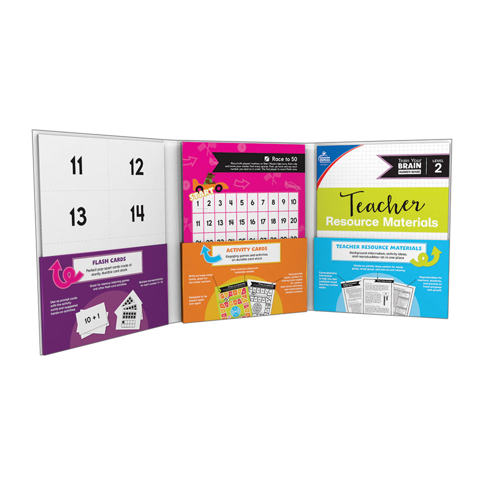 CARSON DELLOSA PUBLISHING CO Train Your Brain: Number Sense Level 2 Classroom Kit Grade K-2