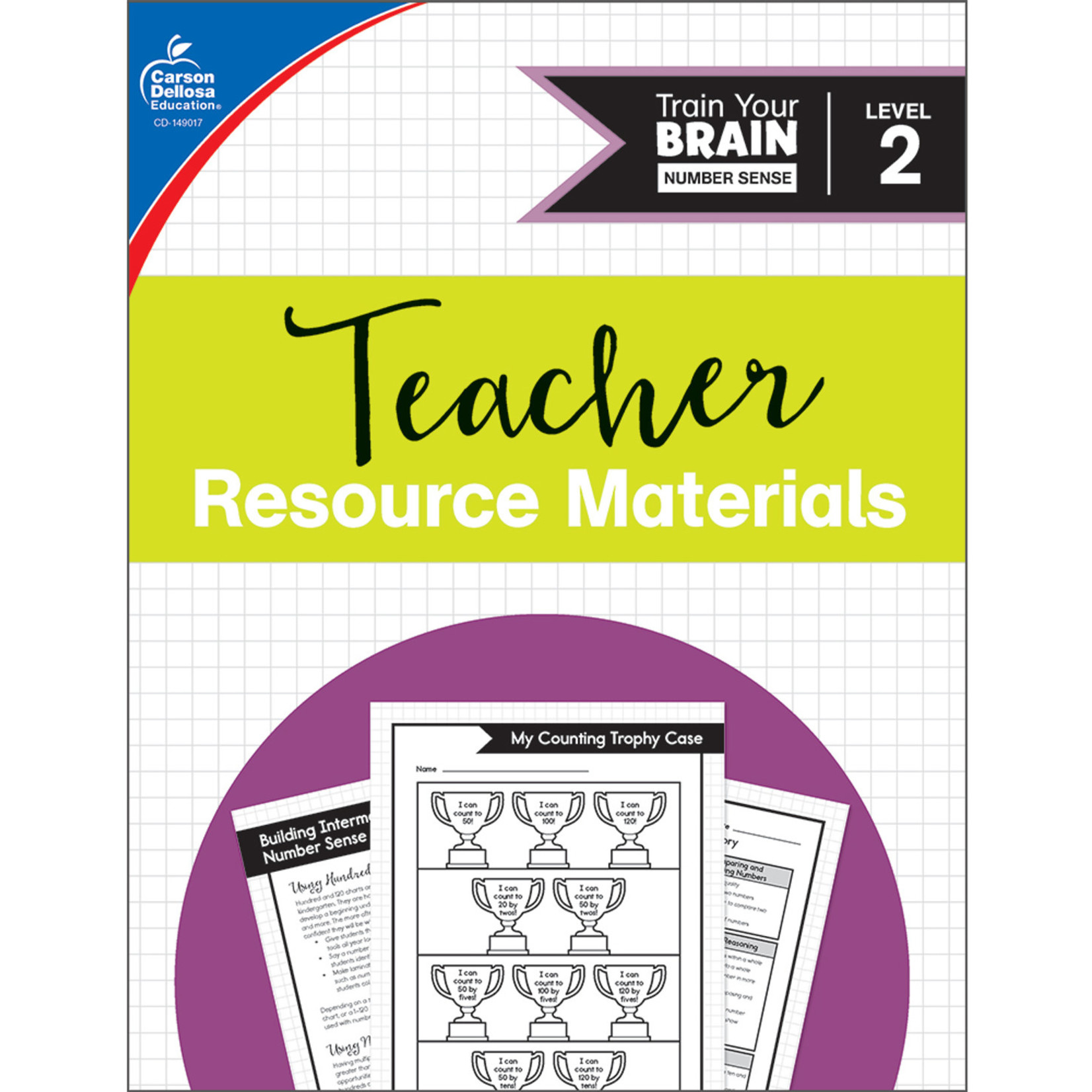 CARSON DELLOSA PUBLISHING CO Train Your Brain: Number Sense Level 2 Classroom Kit Grade K-2