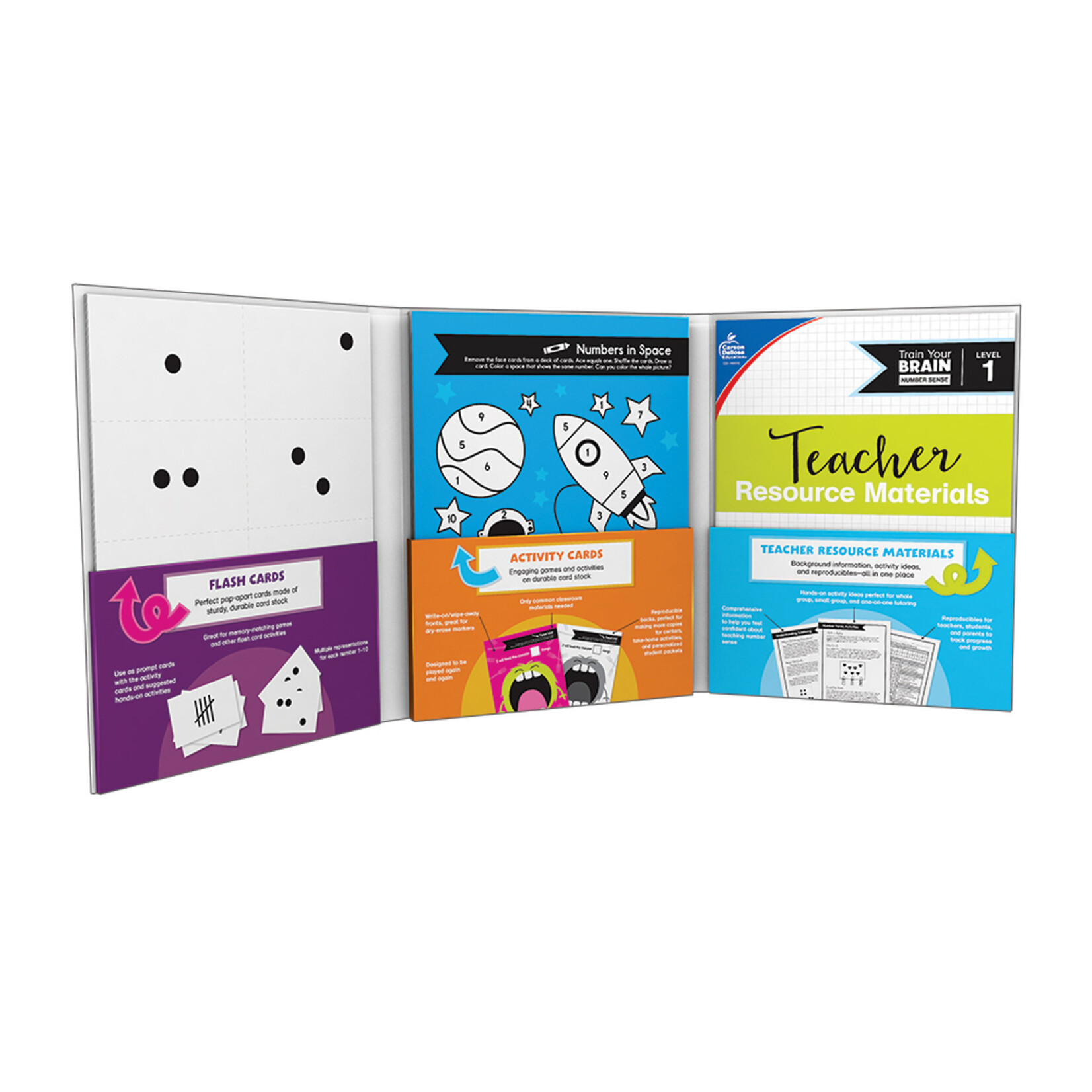 CARSON DELLOSA PUBLISHING CO Train Your Brain: Number Sense Level 1 Classroom Kit Grade PK-1