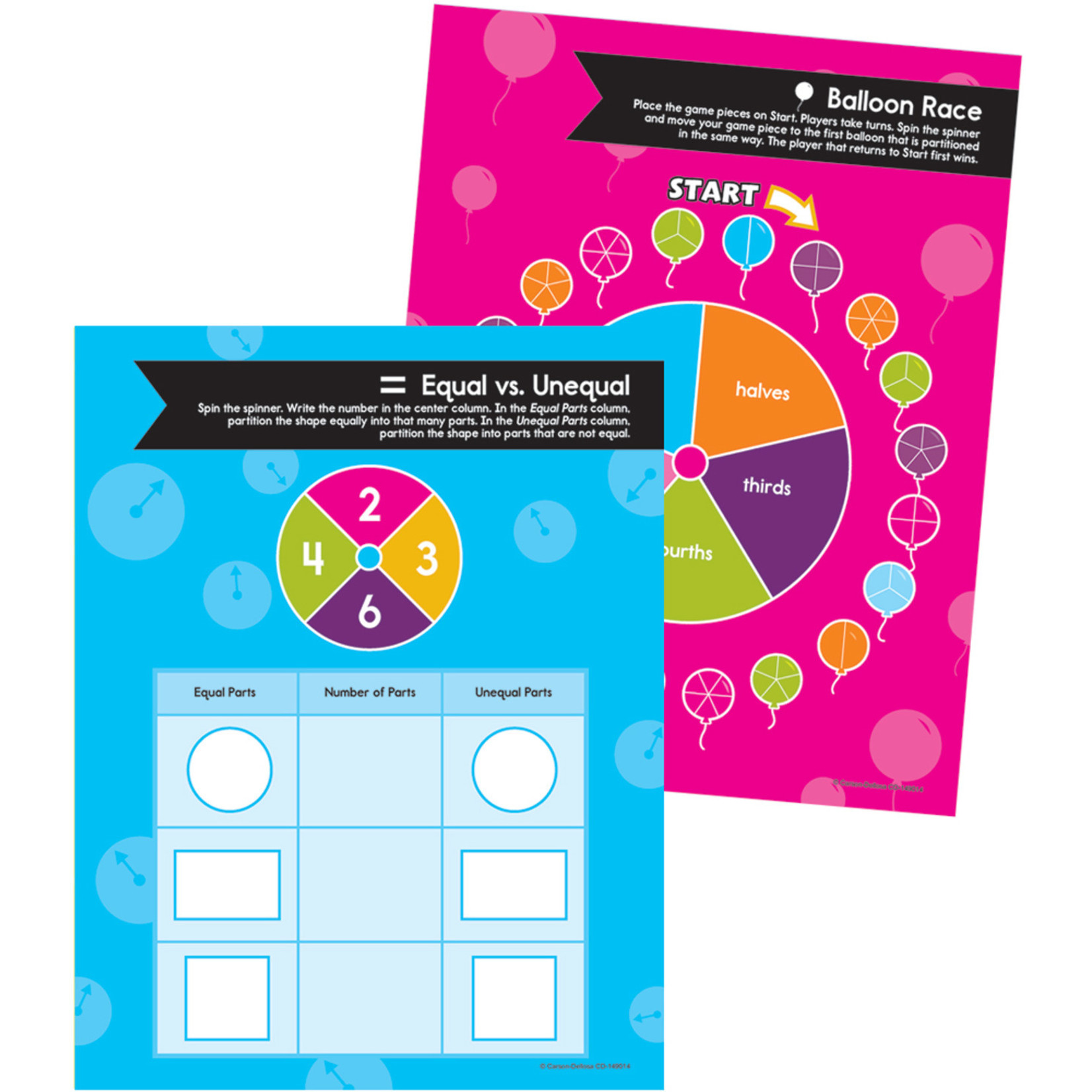 CARSON DELLOSA PUBLISHING CO Train Your Brain: Fractions Level 1 Classroom Kit Grade 2-4