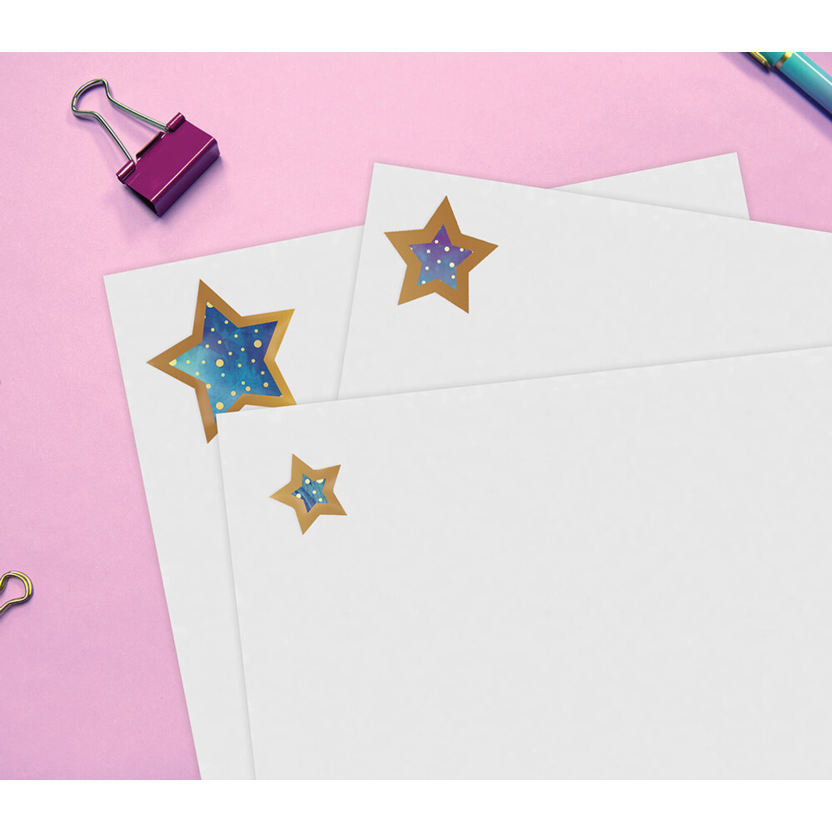 CARSON DELLOSA PUBLISHING CO Galaxy Shape Stickers