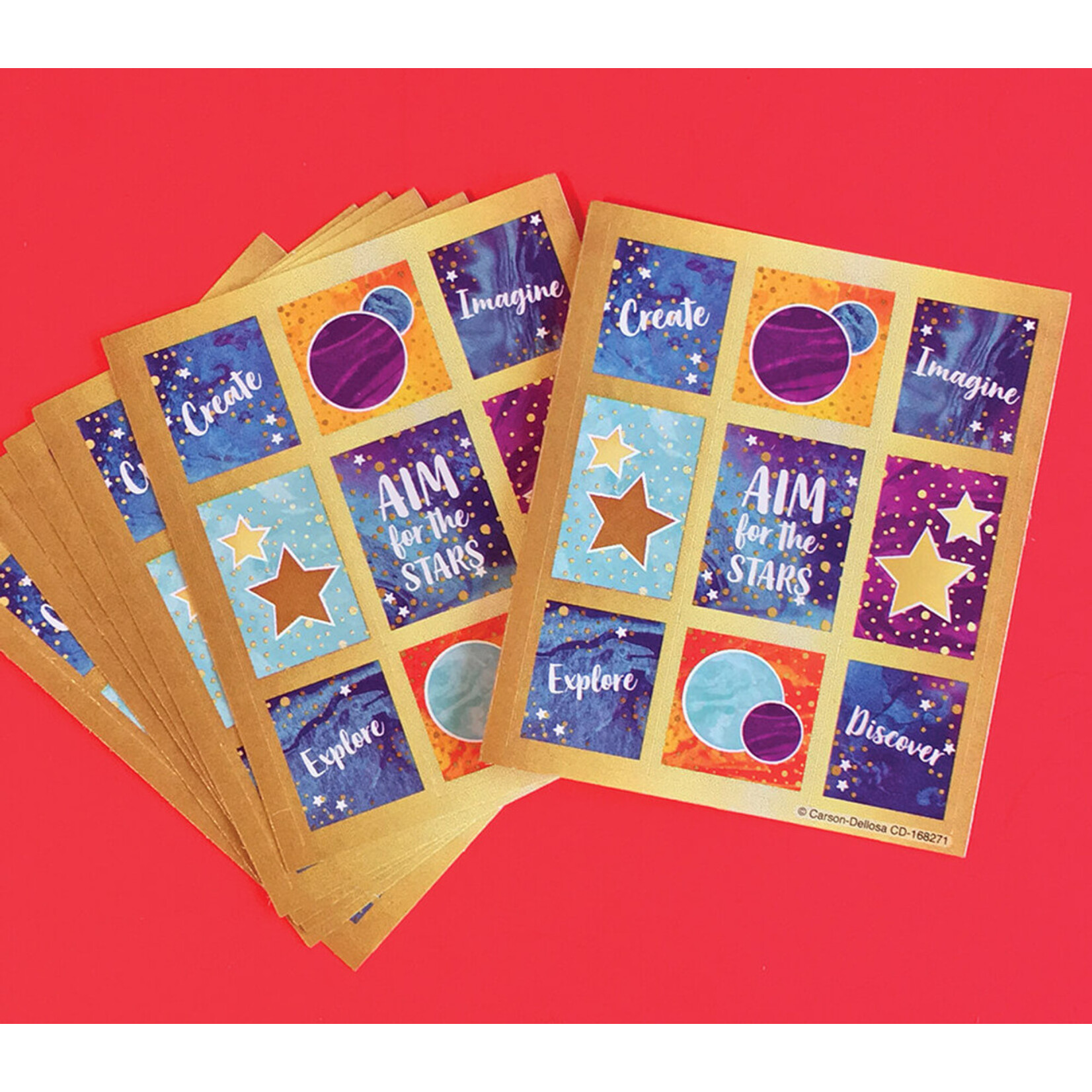 CARSON DELLOSA PUBLISHING CO Galaxy Prize Pack Stickers