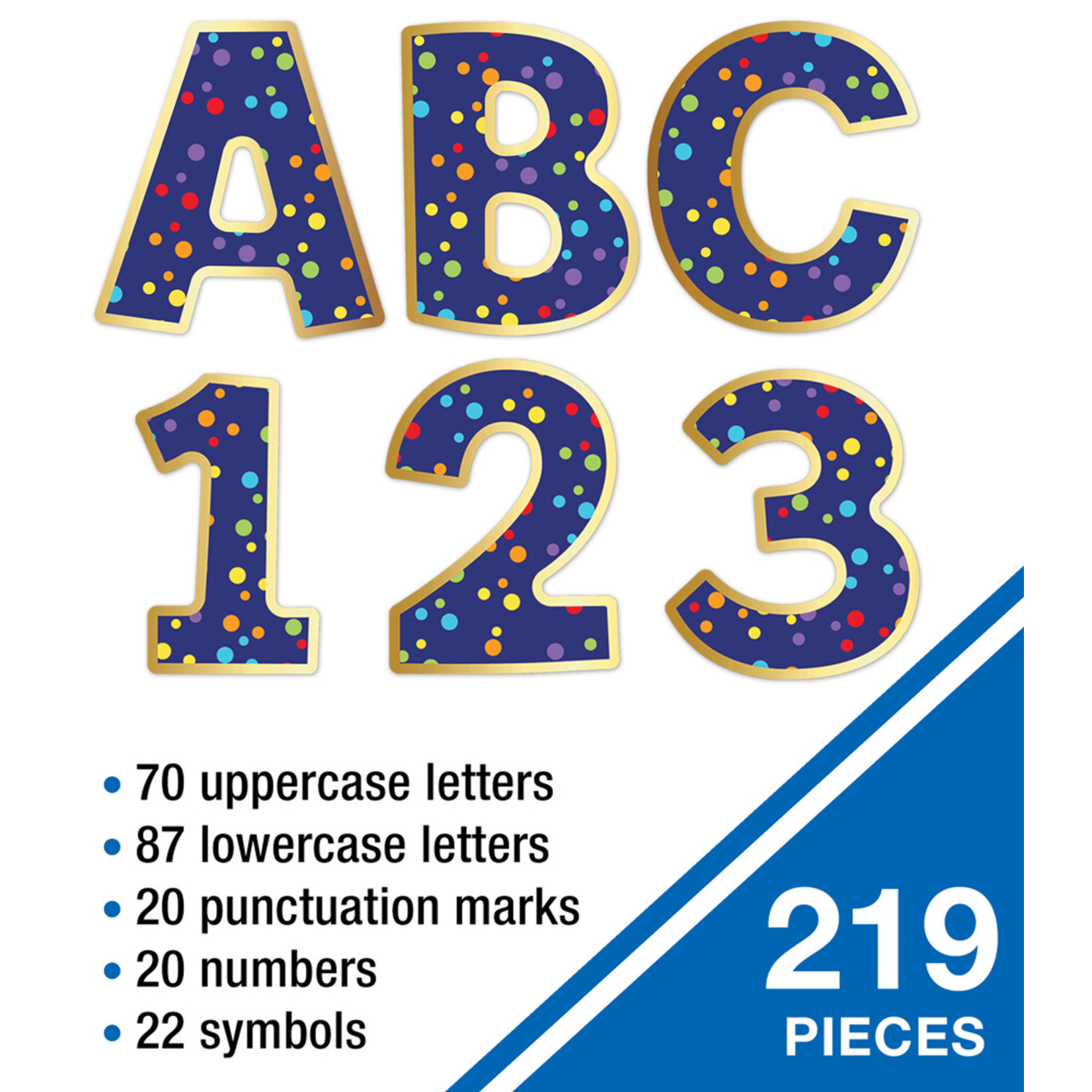 CARSON DELLOSA PUBLISHING CO Rainbow Confetti EZ Letters