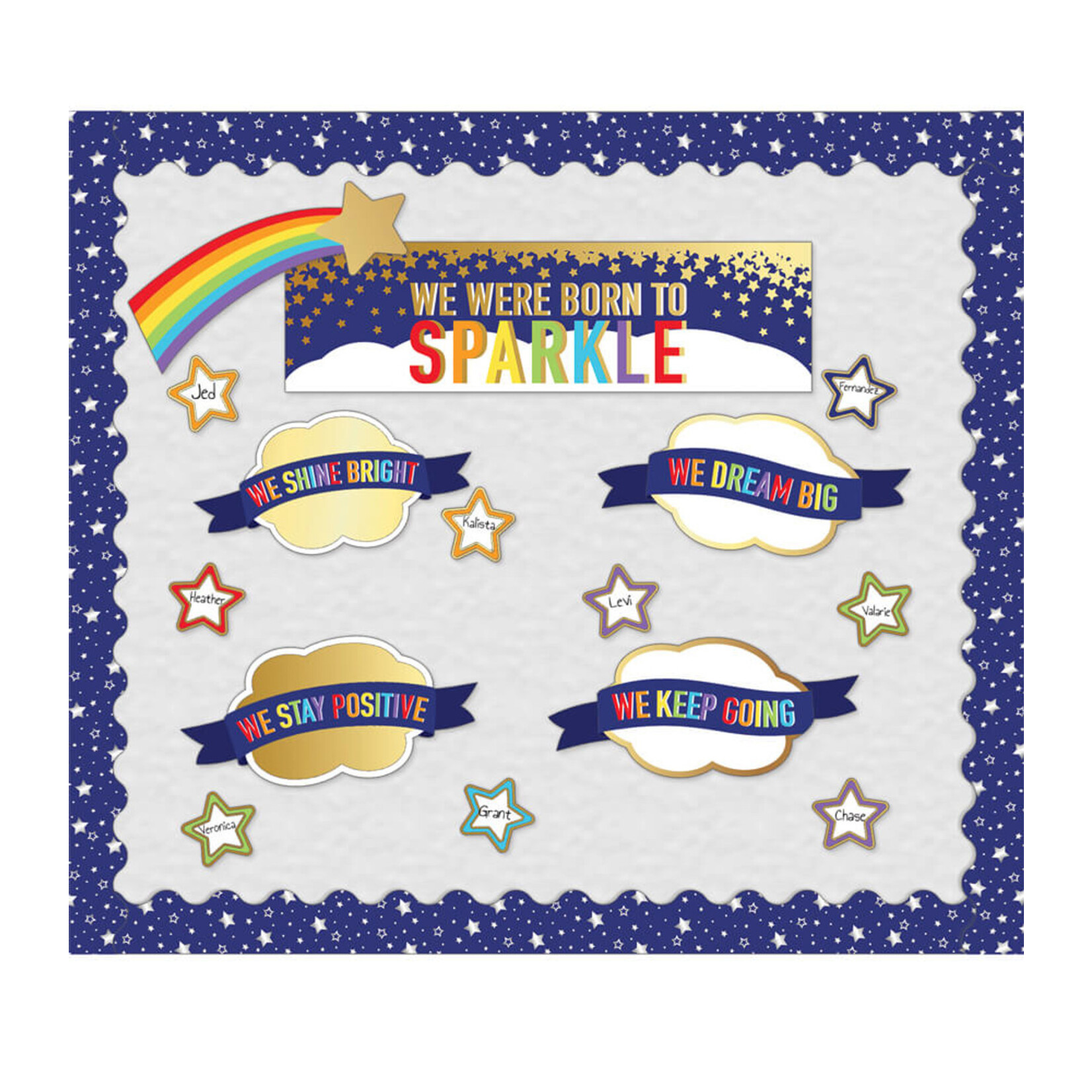 CARSON DELLOSA PUBLISHING CO We Were Born to Sparkle Mini Bulletin Board Set