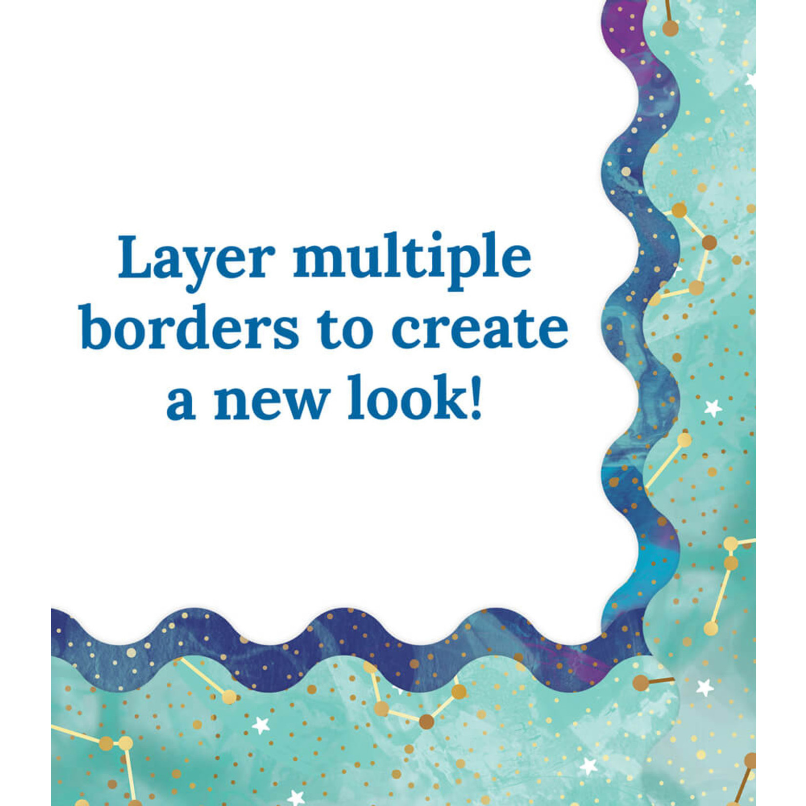 CARSON DELLOSA PUBLISHING CO Galaxy Constellations Scalloped Borders