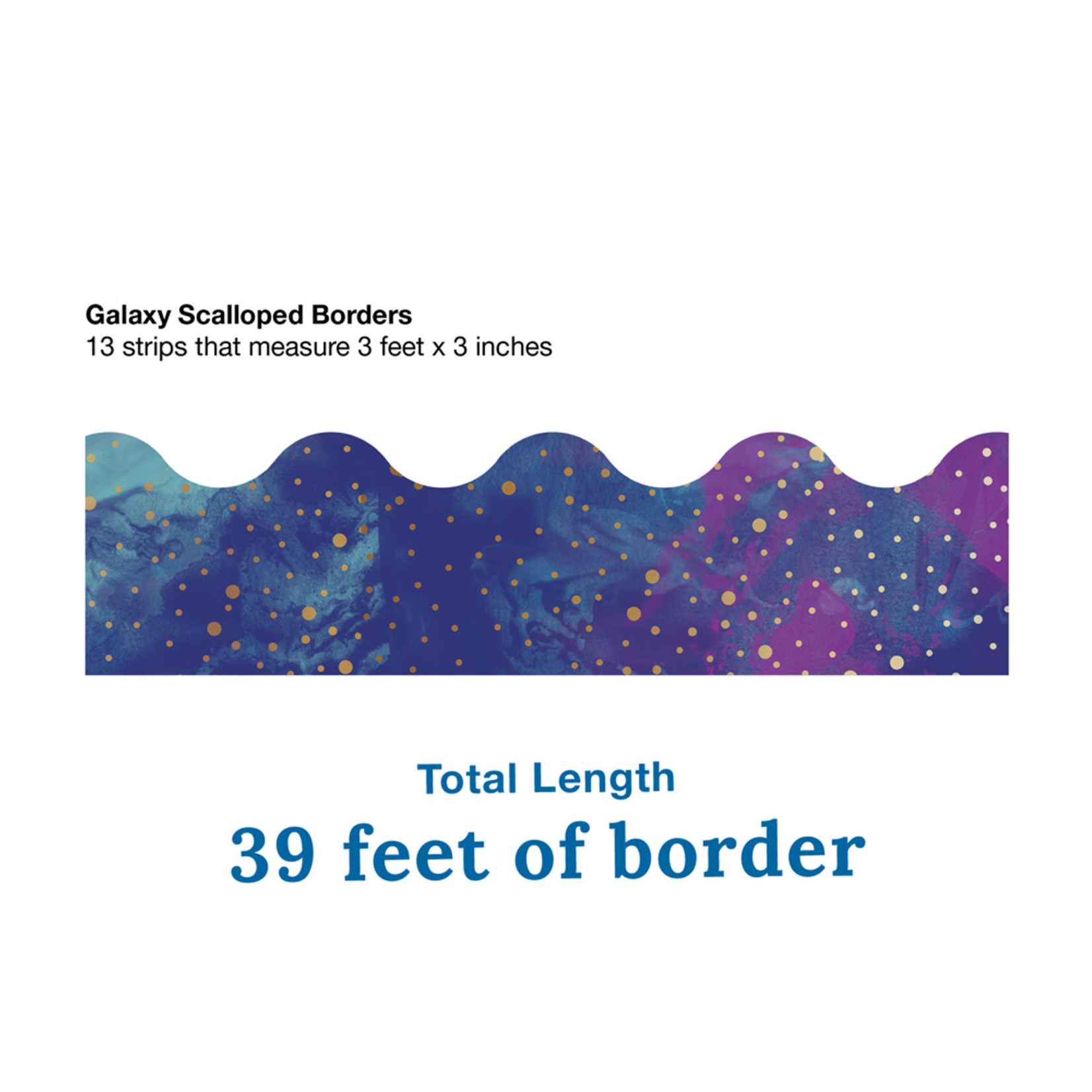 CARSON DELLOSA PUBLISHING CO Galaxy Scalloped Borders