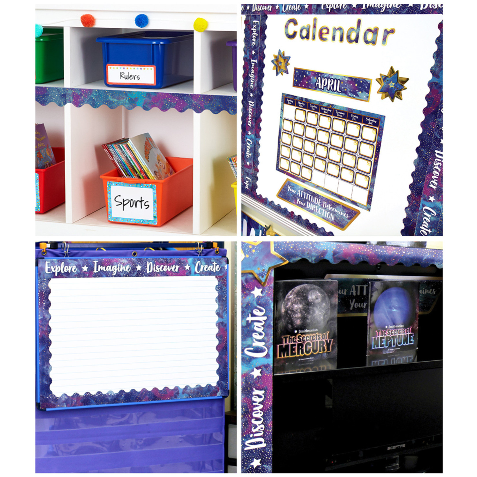 CARSON DELLOSA PUBLISHING CO Galaxy Scalloped Borders