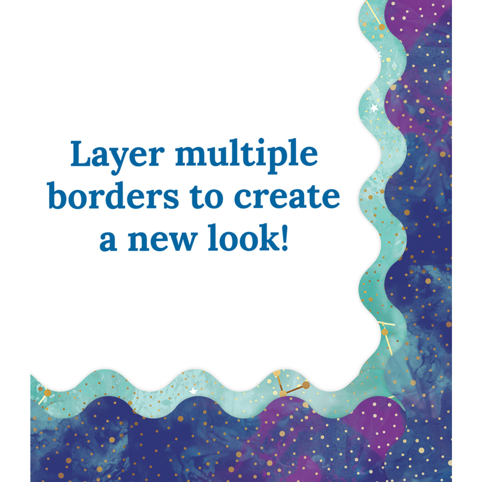 CARSON DELLOSA PUBLISHING CO Galaxy Scalloped Borders