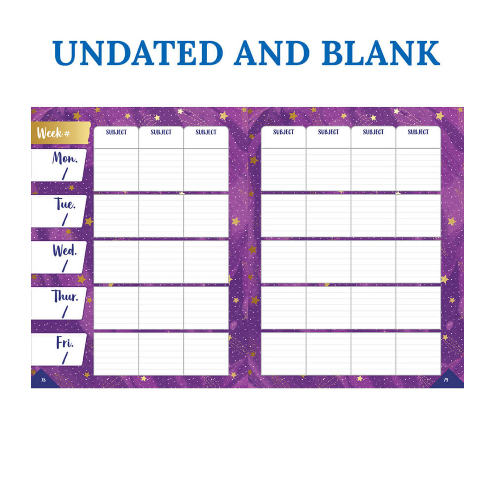 CARSON DELLOSA PUBLISHING CO Galaxy Teacher Planner