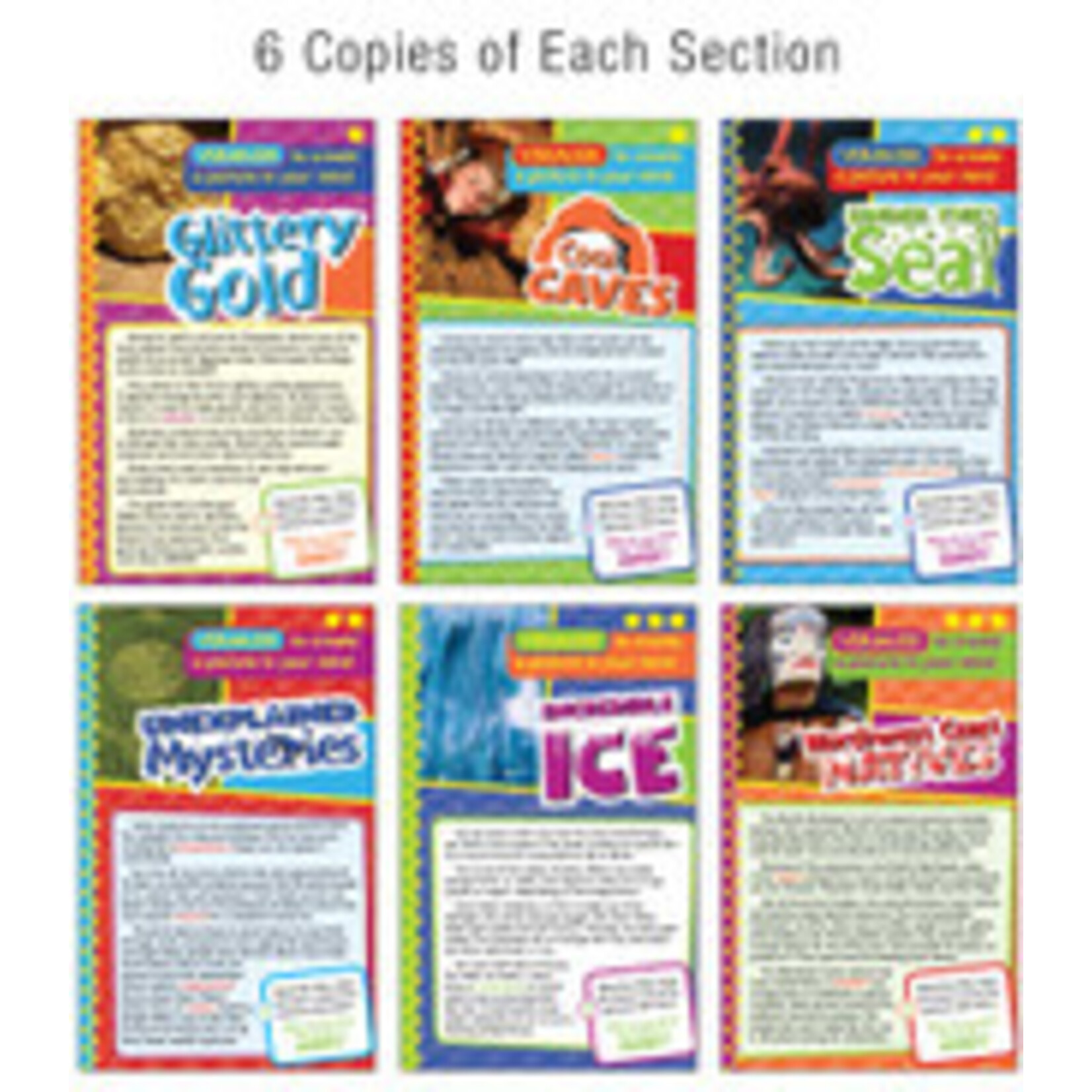 CARSON DELLOSA PUBLISHING CO Guided Reading: Visualize Resource Book Grade 5-6