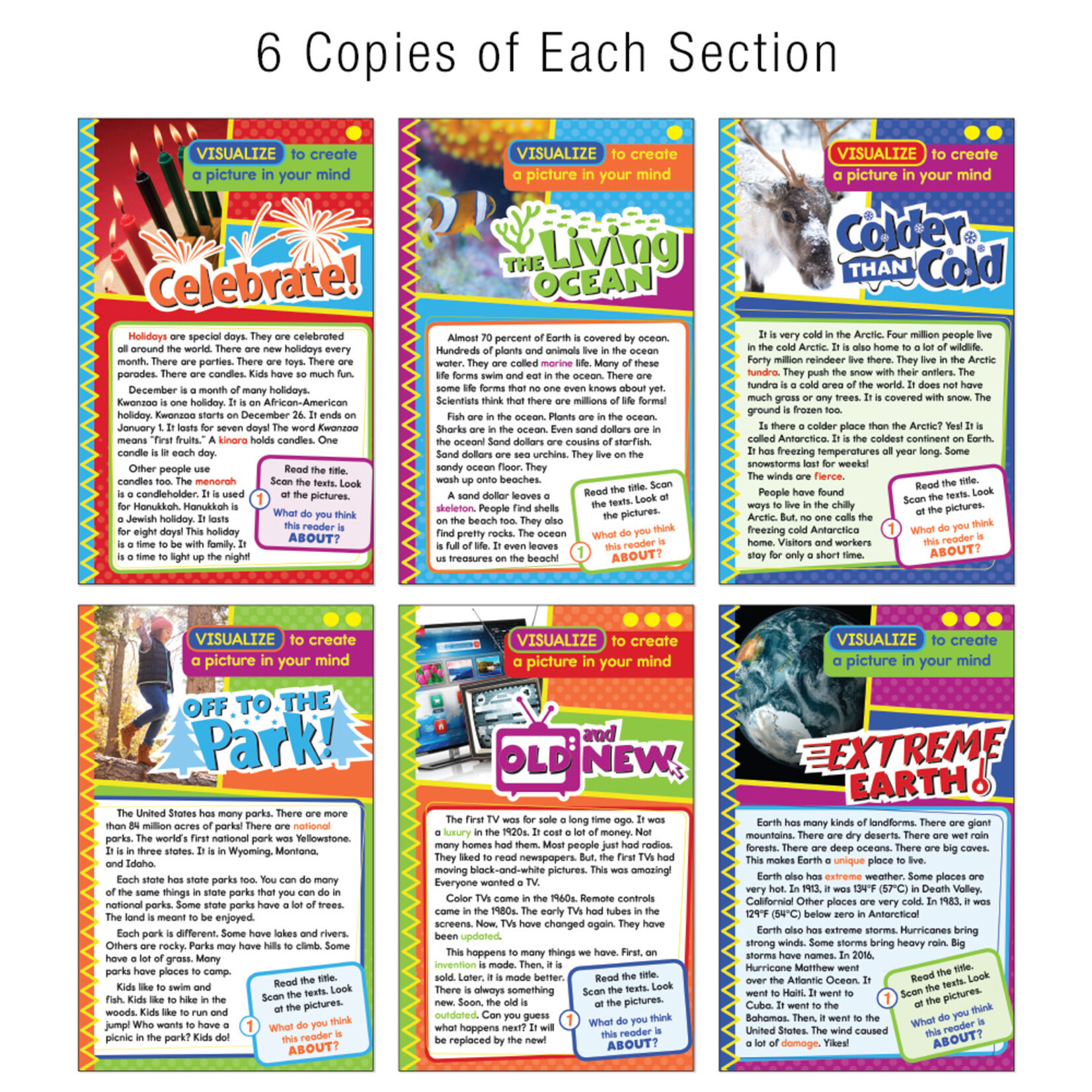 CARSON DELLOSA PUBLISHING CO Guided Reading: Visualize Resource Book Grade 1-2