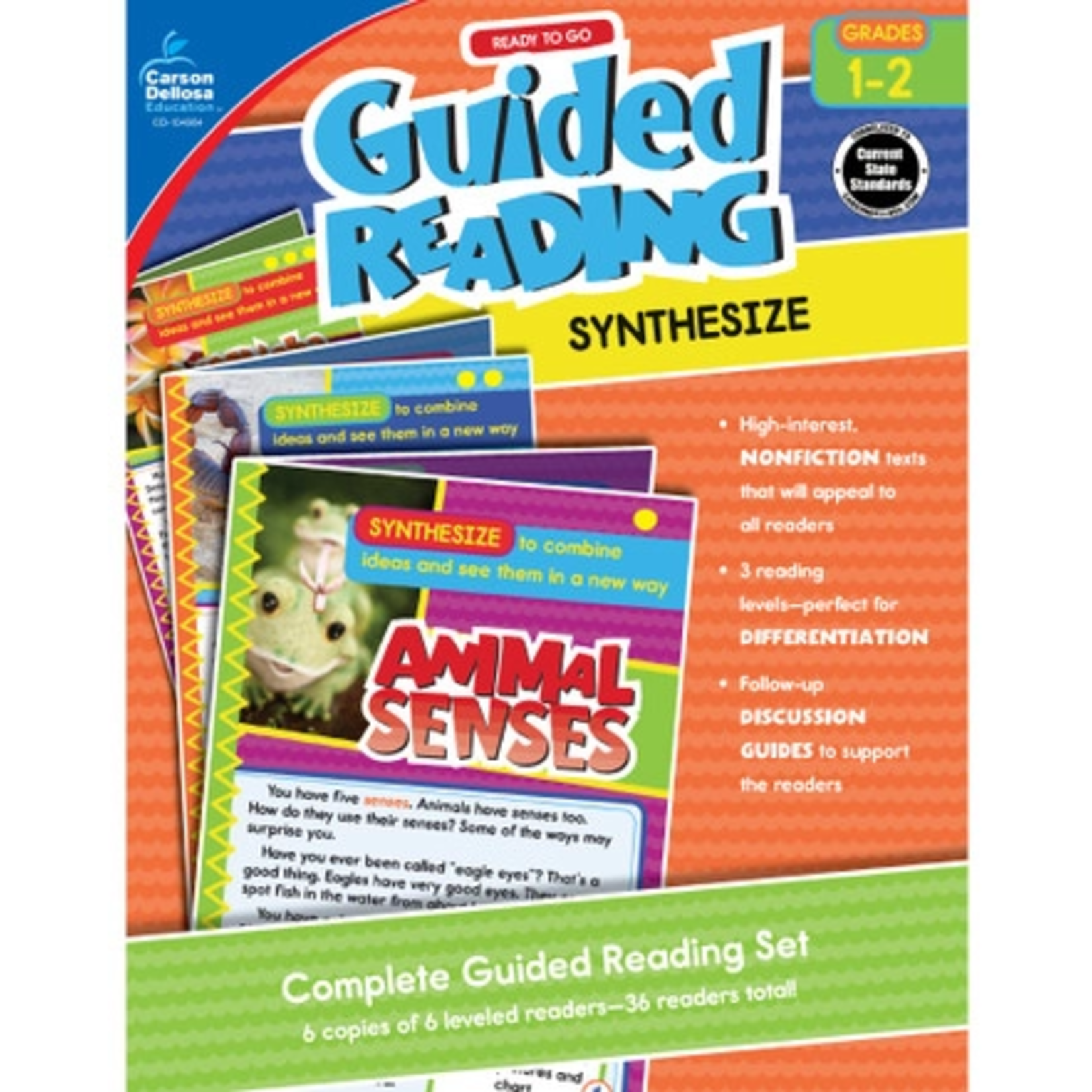 CARSON DELLOSA PUBLISHING CO Guided Reading: Synthesize Resource Book Grade 1-2