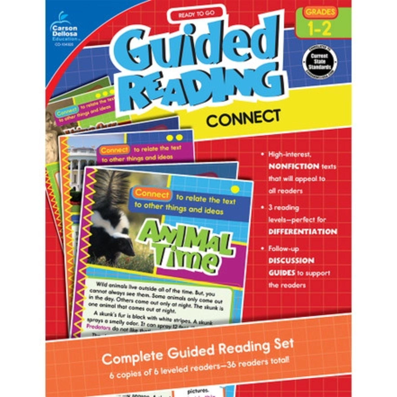 CARSON DELLOSA PUBLISHING CO Guided Reading: Connect Resource Book Grade 1-2