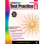 CARSON DELLOSA PUBLISHING CO Spectrum Test Practice Workbook Grade 6