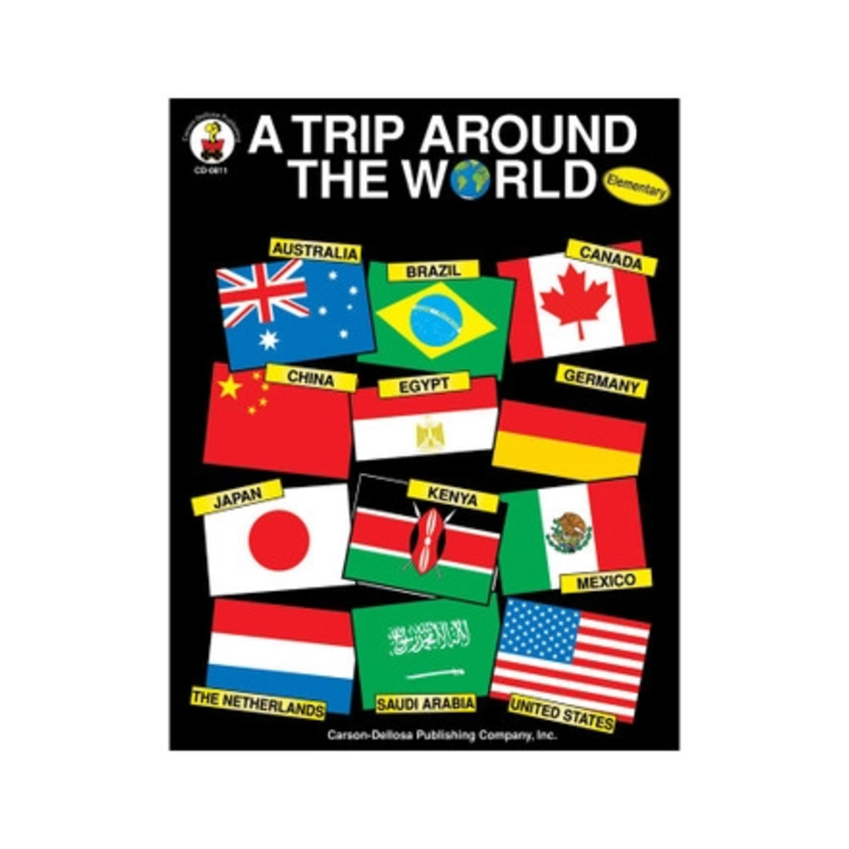 CARSON DELLOSA PUBLISHING CO A Trip Around the World Resource Book Grade K-5