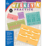 CARSON DELLOSA PUBLISHING CO Weekly Practice: Math Workbook Grade K