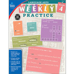 CARSON DELLOSA PUBLISHING CO Weekly Practice: Language Arts Workbook Grade 4