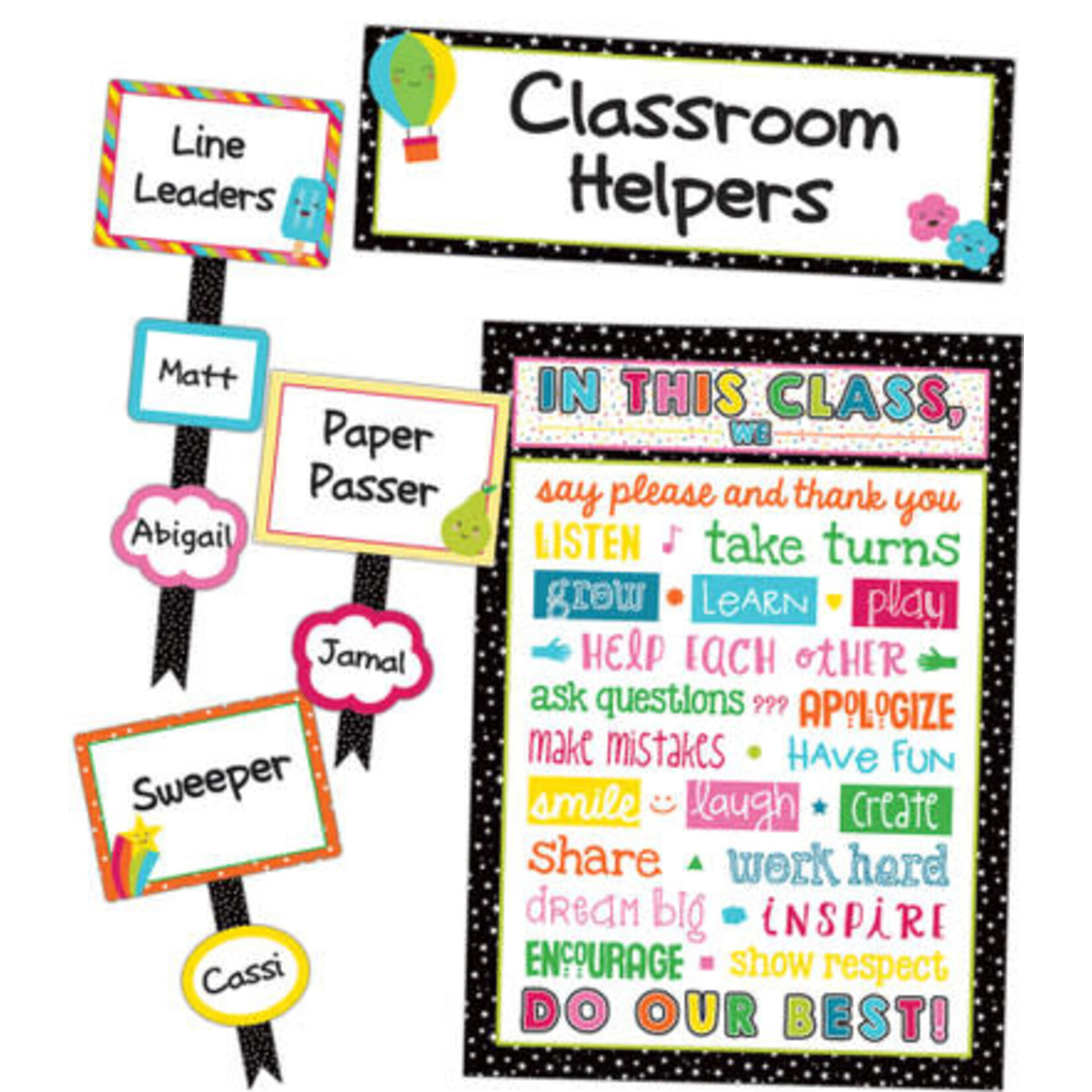 CARSON DELLOSA PUBLISHING CO School Pop Classroom Management Bulletin Board Set