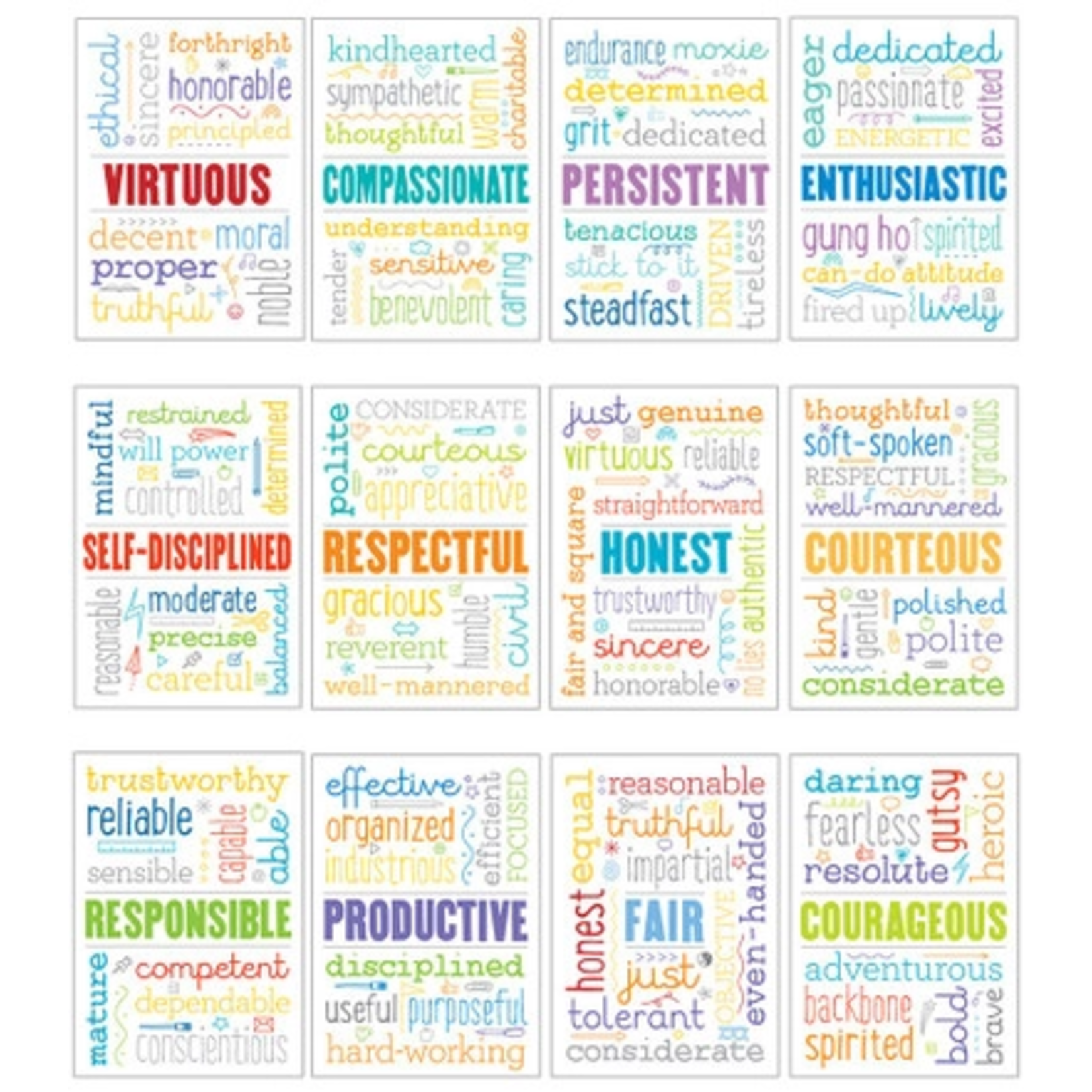 CARSON DELLOSA PUBLISHING CO Positive Behavior Poster Set