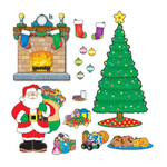 CARSON DELLOSA PUBLISHING CO Christmas Scene Bulletin Board Set