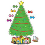 CARSON DELLOSA PUBLISHING CO Big Christmas Tree Bulletin Board Set