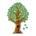 CARSON DELLOSA PUBLISHING CO Big Realistic Tree Bulletin Board Set Grade PK-5