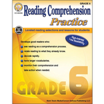 CARSON DELLOSA PUBLISHING CO Reading Comprehension Practice Resource Book Grade 6