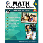 CARSON DELLOSA PUBLISHING CO Math for College and Career Readiness Resource Book Grade 6