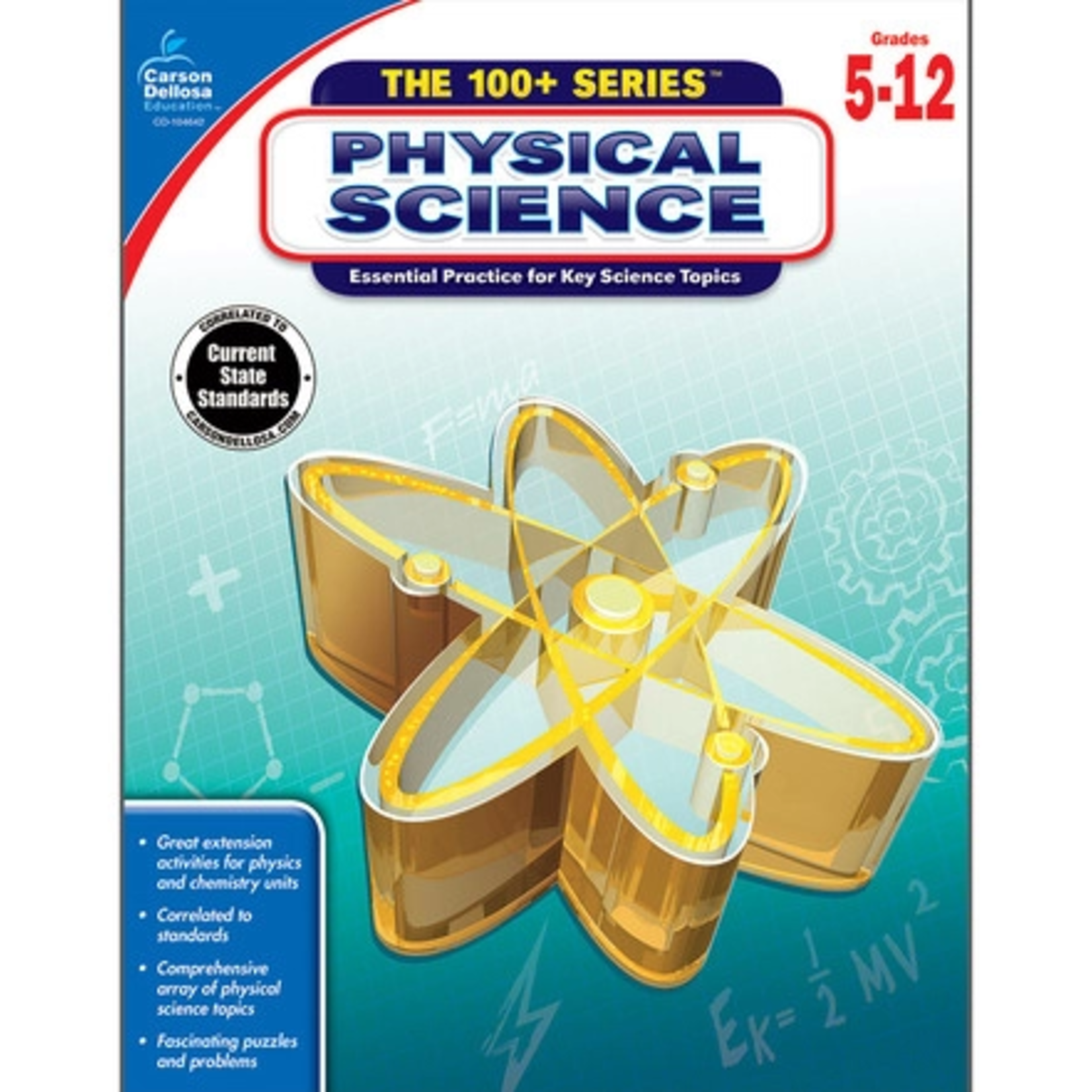CARSON DELLOSA PUBLISHING CO Physical Science Workbook Grade 5-12 Paperback