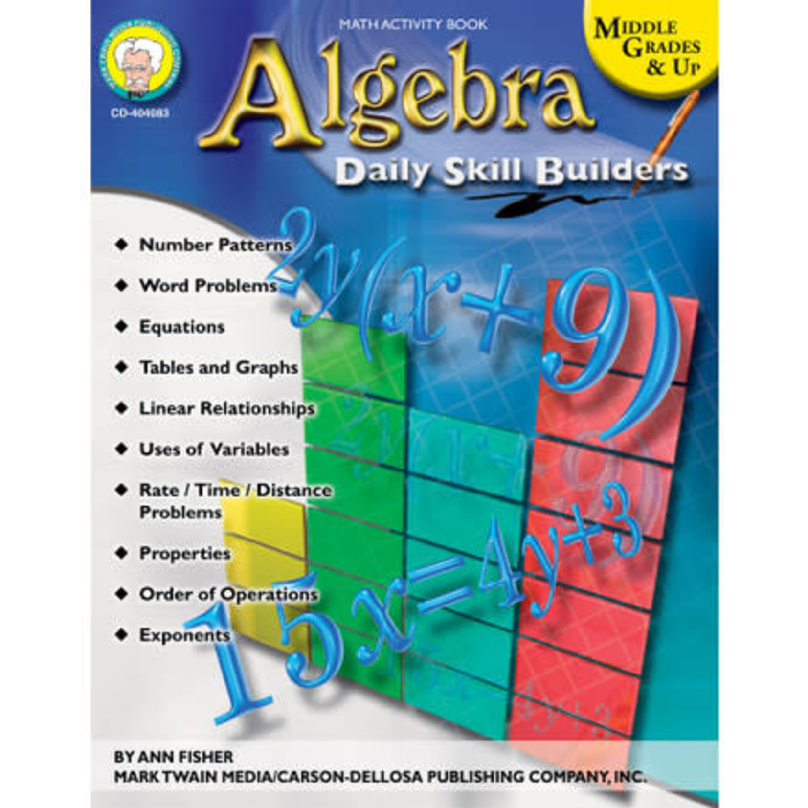 CARSON DELLOSA PUBLISHING CO Daily Skill Builders Algebra Resource Book Grade 6-12