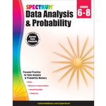 CARSON DELLOSA PUBLISHING CO Spectrum Data Analysis and Probability Workbook Grade 6-8