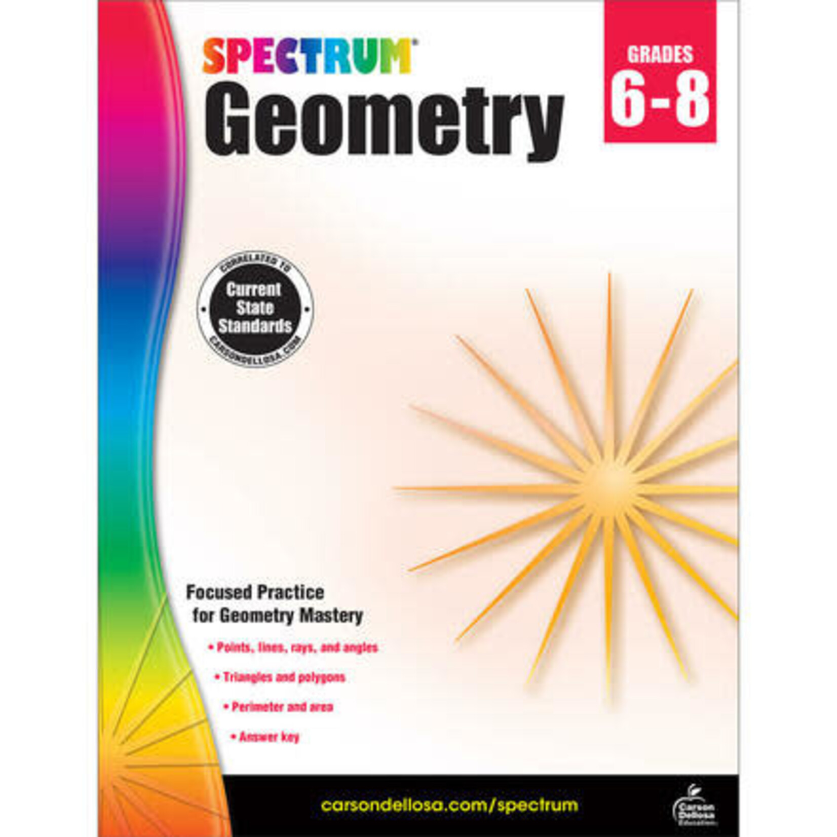 CARSON DELLOSA PUBLISHING CO Spectrum Geometry Workbook Grade 6-8
