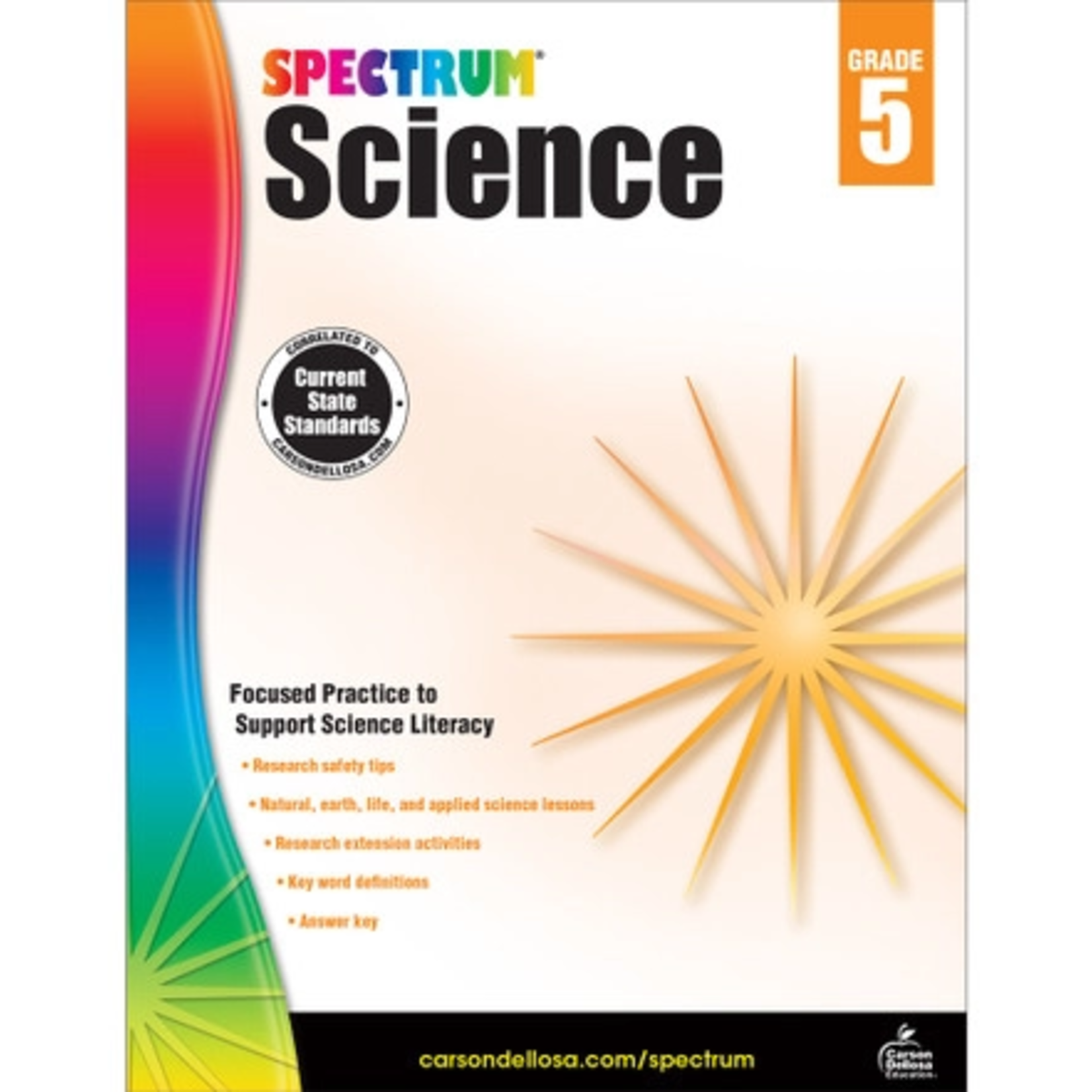 CARSON DELLOSA PUBLISHING CO Spectrum Science Workbook Grade 5 Paperback