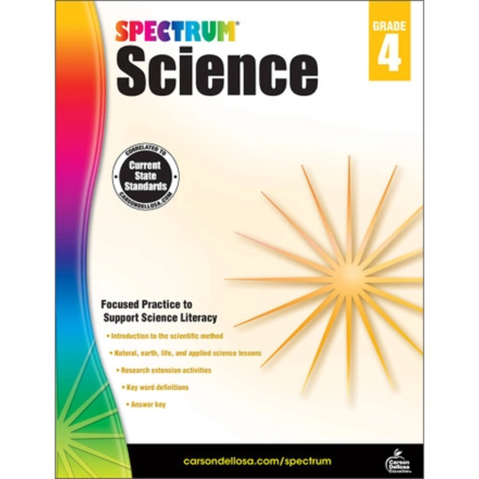 CARSON DELLOSA PUBLISHING CO Spectrum Science Workbook Grade 4 Paperback
