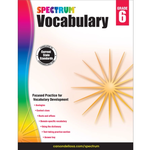 CARSON DELLOSA PUBLISHING CO Spectrum Vocabulary Workbook Grade 6