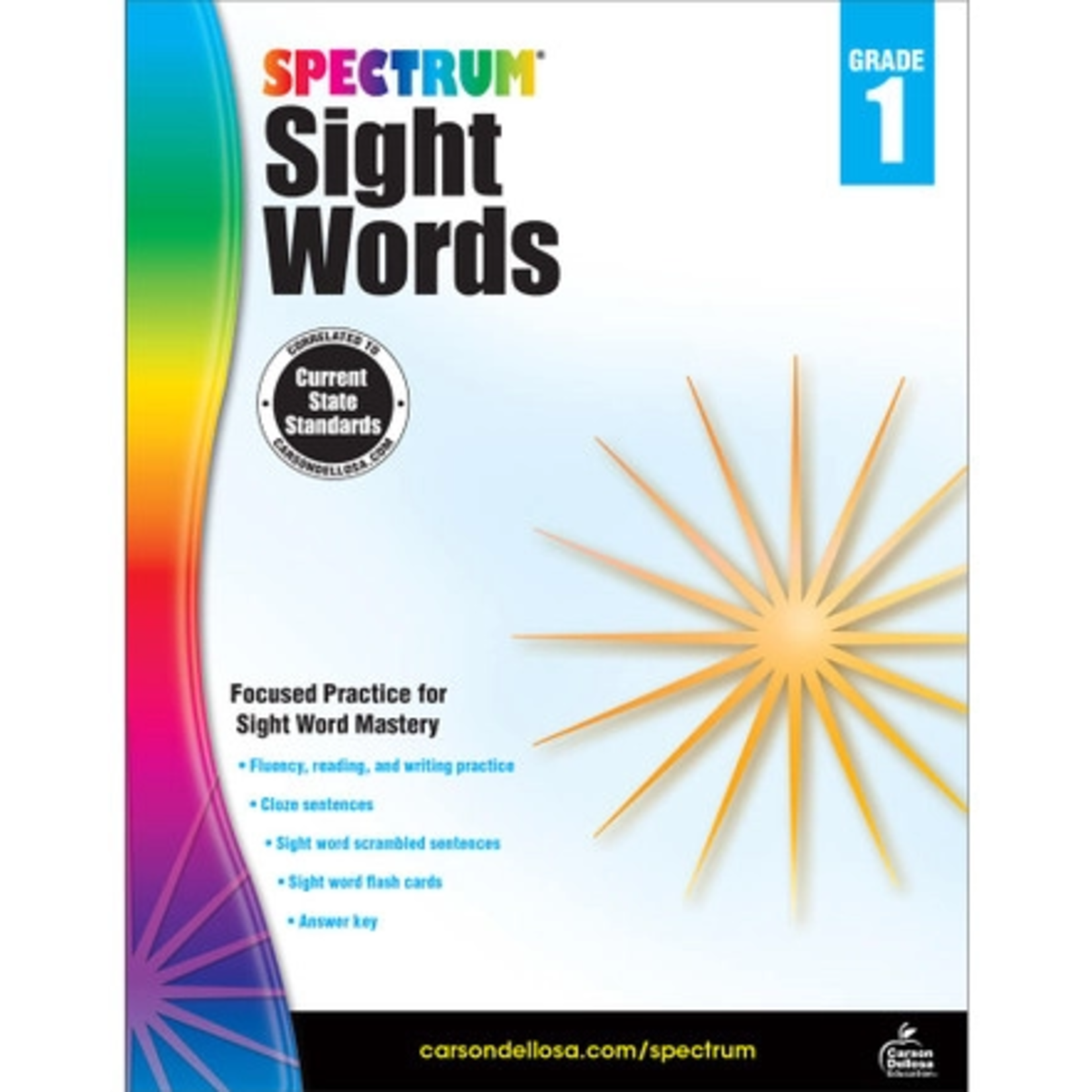 CARSON DELLOSA PUBLISHING CO Spectrum Sight Words Workbook Grade 1