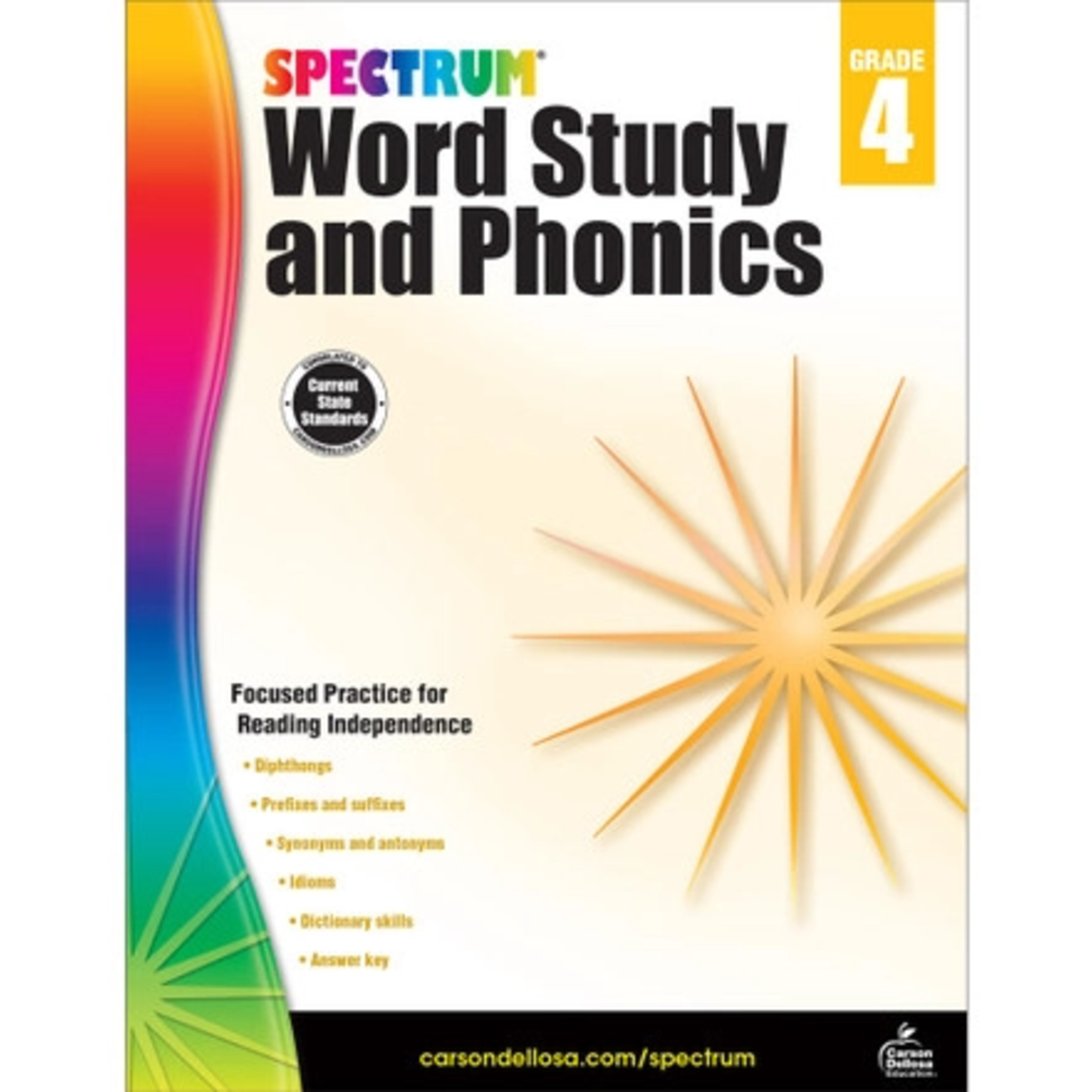 CARSON DELLOSA PUBLISHING CO Spectrum Word Study and Phonics Workbook Grade 4