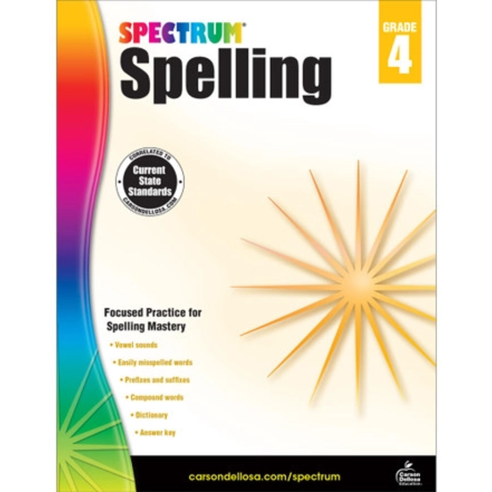 CARSON DELLOSA PUBLISHING CO Spectrum Spelling Workbook Grade 4