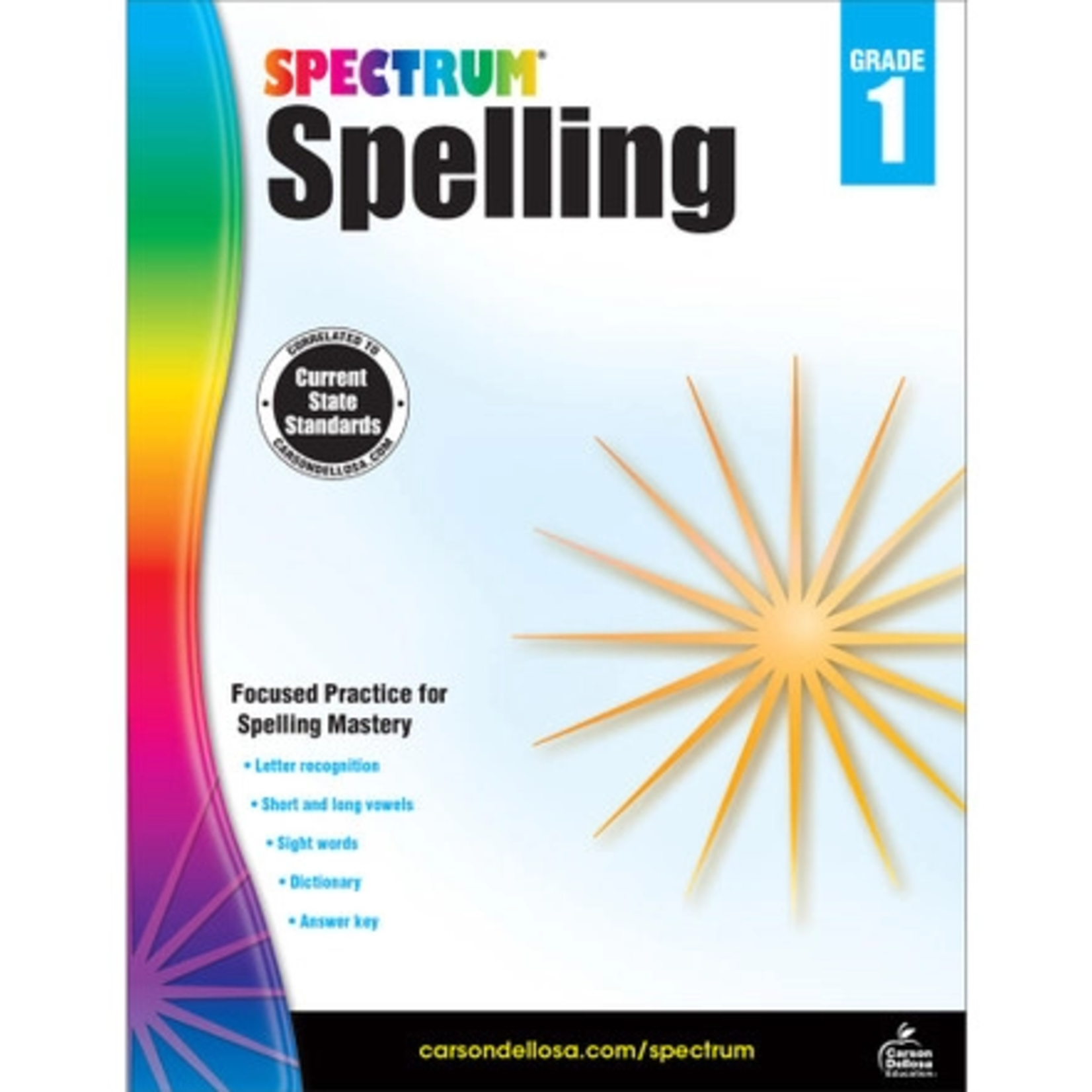 CARSON DELLOSA PUBLISHING CO Spectrum Spelling Workbook Grade 1