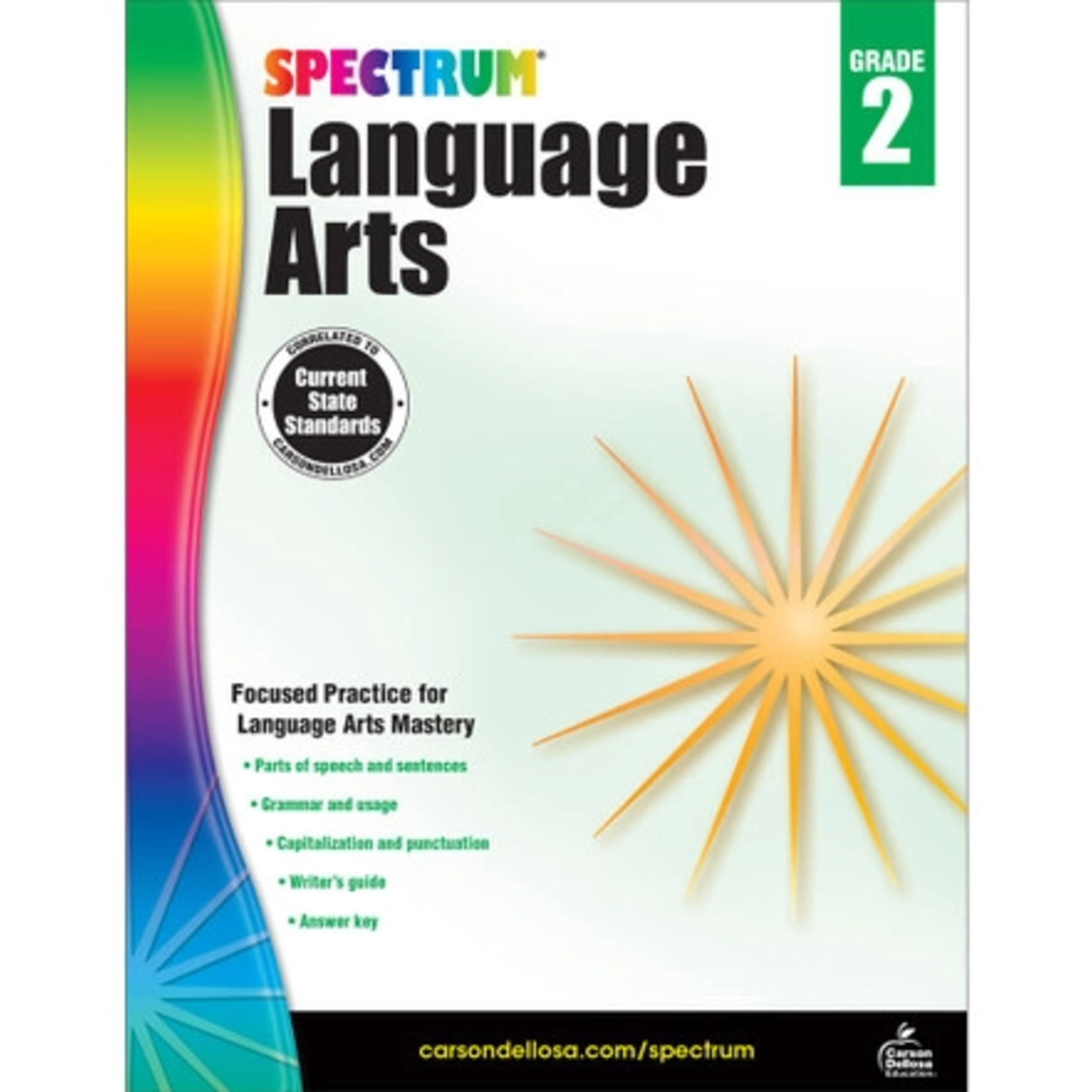 CARSON DELLOSA PUBLISHING CO Spectrum Language Arts Workbook Grade 2