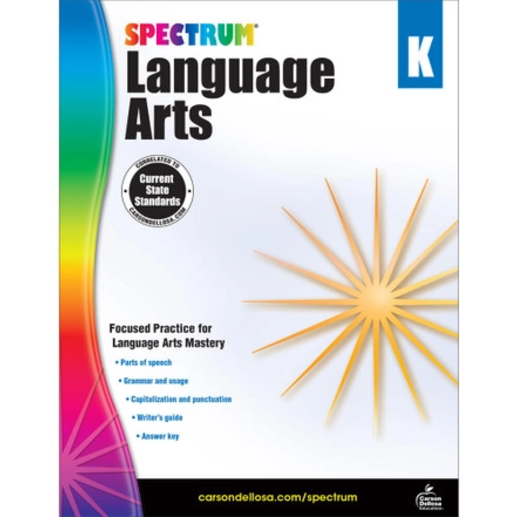 CARSON DELLOSA PUBLISHING CO Spectrum Language Arts Workbook Grade K