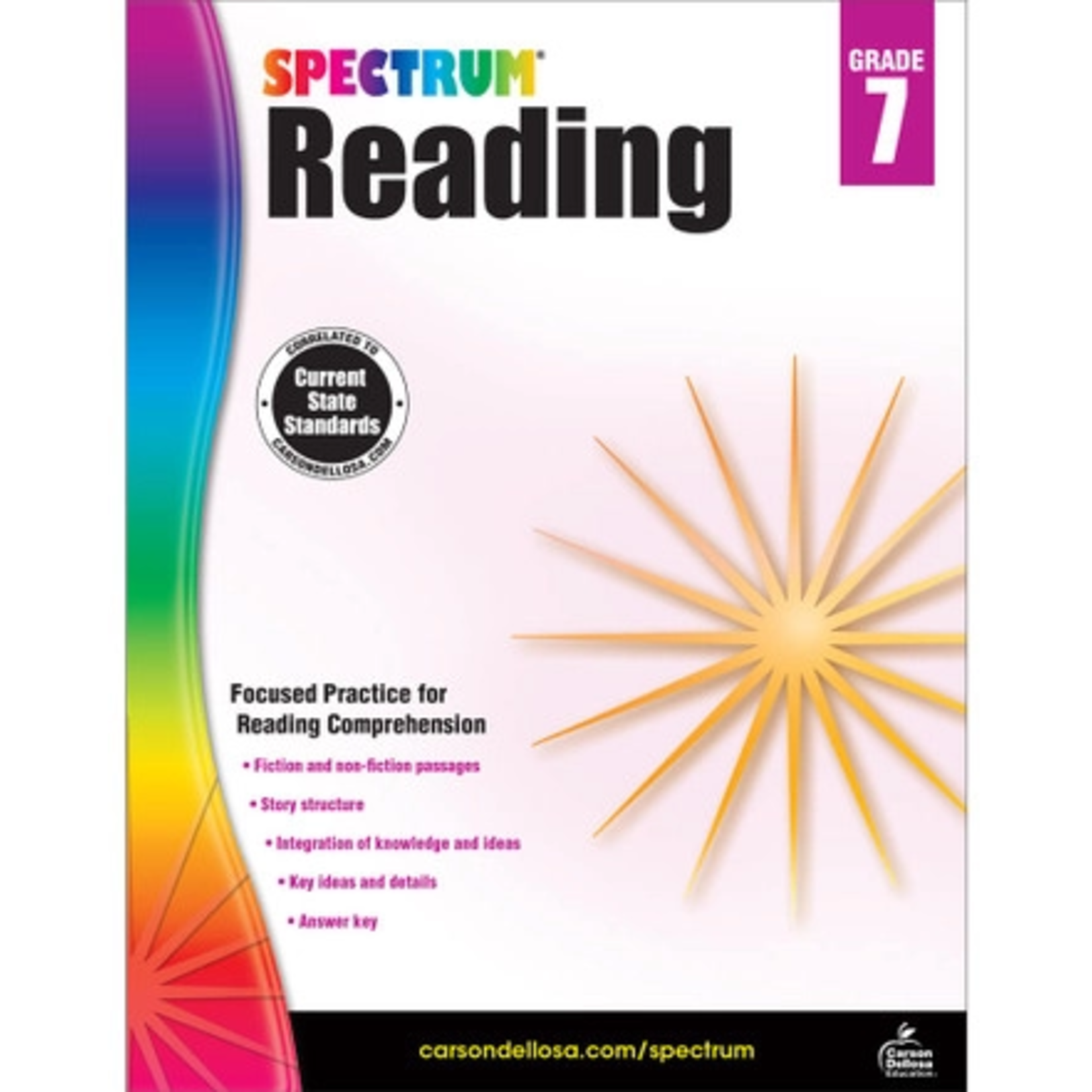CARSON DELLOSA PUBLISHING CO Spectrum Reading Workbook Grade 7