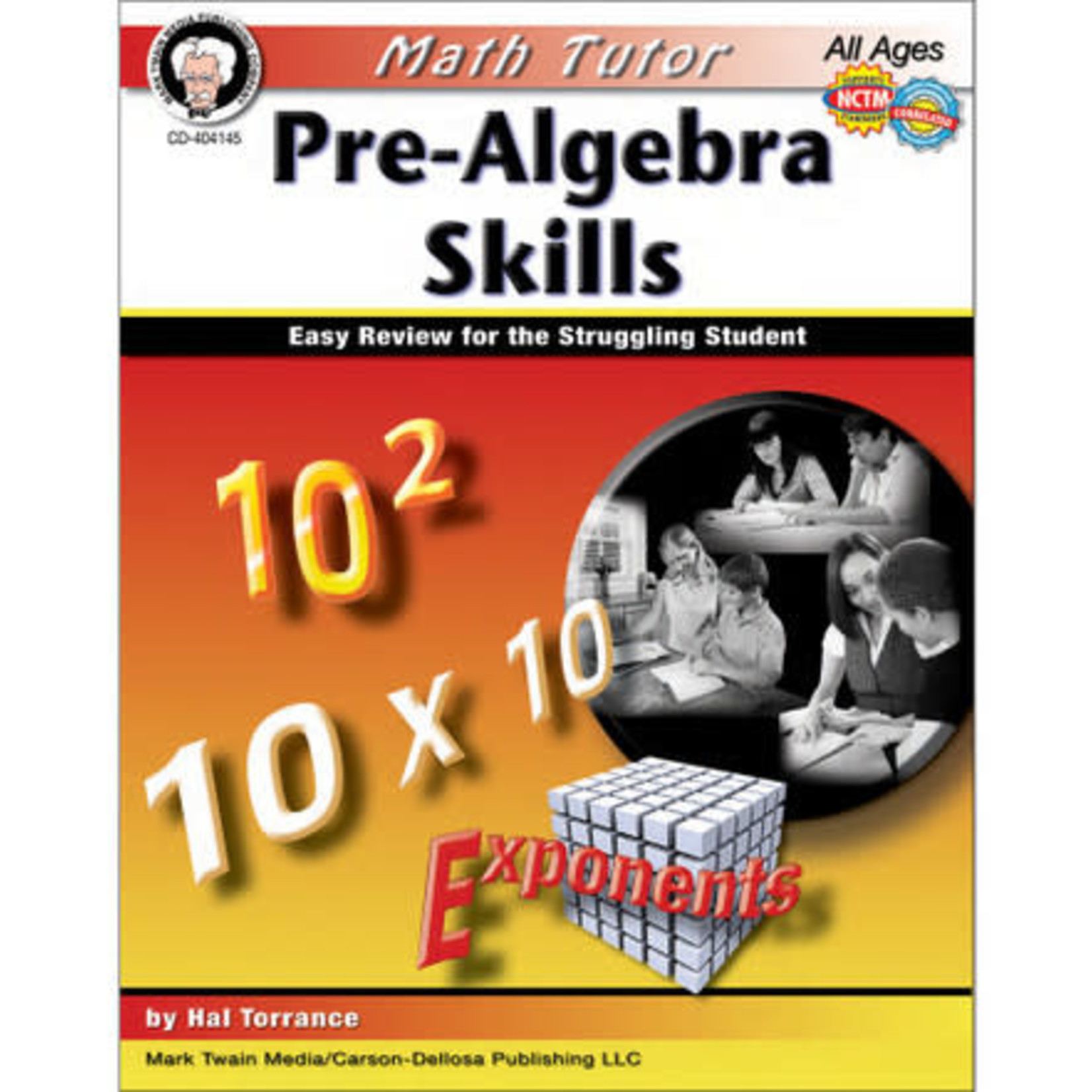 CARSON DELLOSA PUBLISHING CO Math Tutor: Pre-Algebra Resource Book Grade 6-12