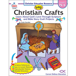 CARSON DELLOSA PUBLISHING CO Easy Christian Crafts Resource Book Grade PK-K